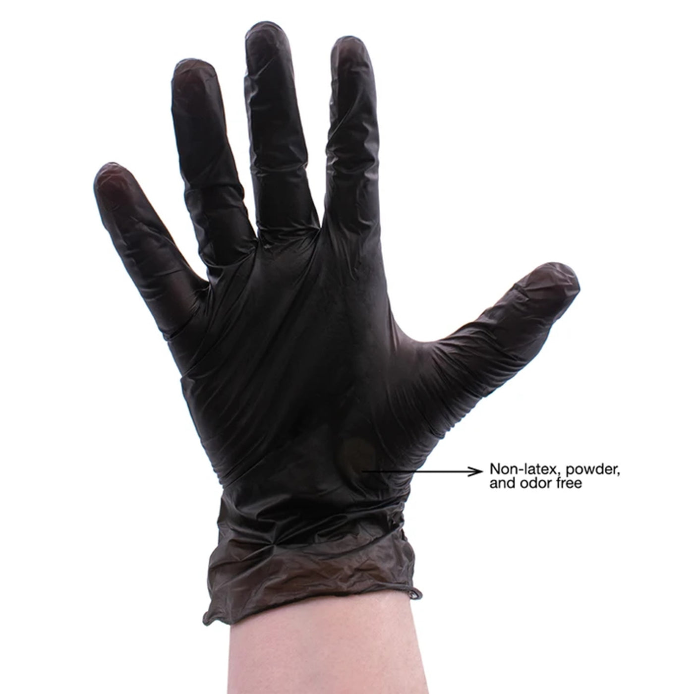 Black Vinyl Disposable Gloves 100pk - Small